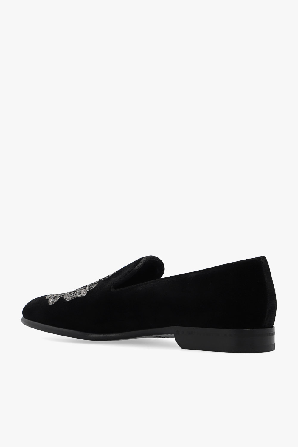 Dolce & Gabbana★素敵！Women's Black Velour Flats Loafers Polished calfskin loafers in Black for Women | Dolce&Gabbana® US